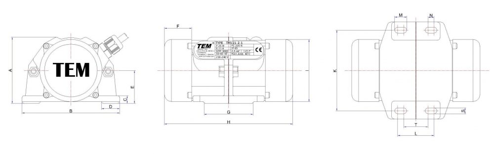 21W mikro vibrasyon mot.-Model